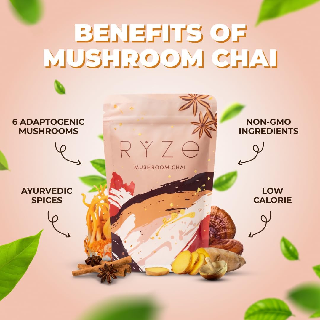 Alternative view of Limited Time Offer | RYZE SUPERFOODS Mushroom Chai